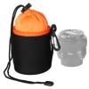 Чехол для объектива AccPro CA-1791E-S Black/Orange (Ø 85x100 mm)